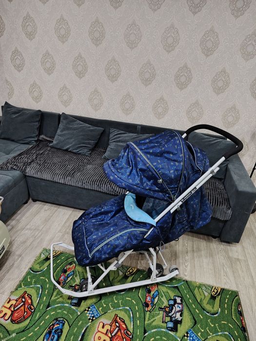 Санки коляска в хорошем состоянии