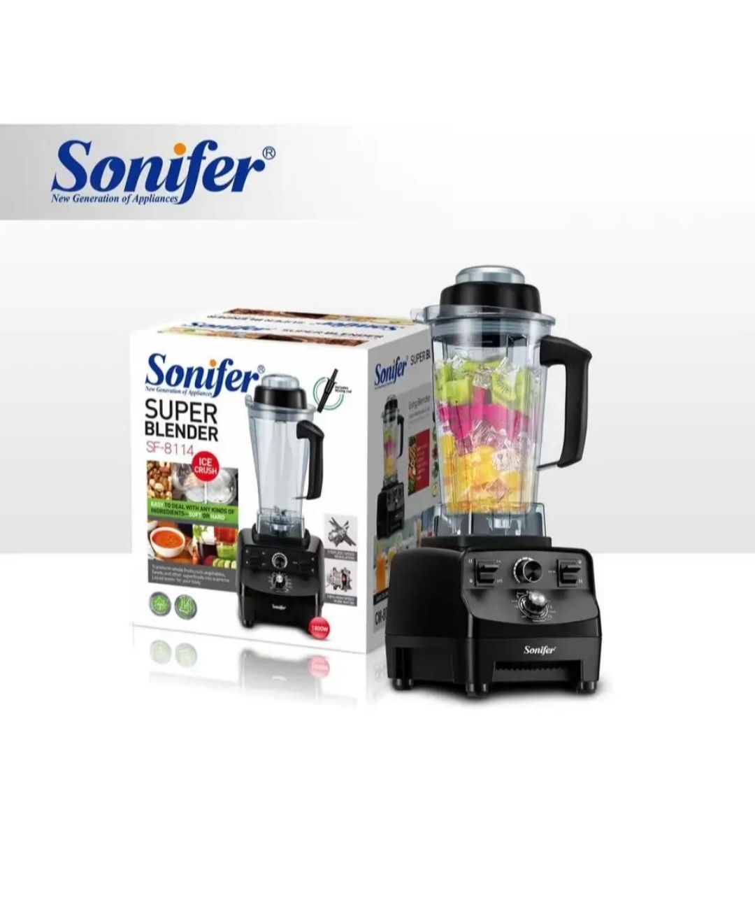 Доставка. Профессиональный блендер Sonifer Sf-8114 Blender Blendr