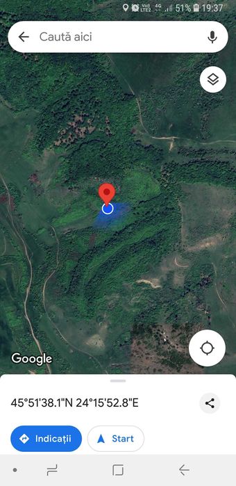 Vand teren extravilan 2,90 euro metru pătrat