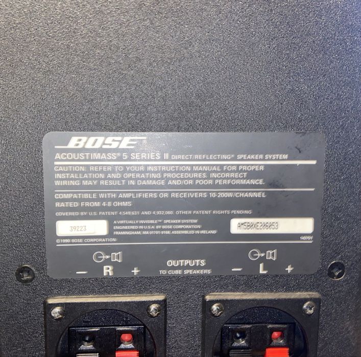 Sistem Bose Acoustimass 5 seria 2