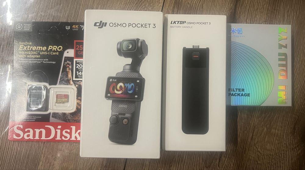Новый DJI Osmo Pocket 3 + аксессуары (полный комплект)