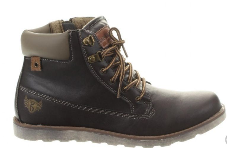 CIABОO/Trespass Черни боти от ест.кожа обърната №37