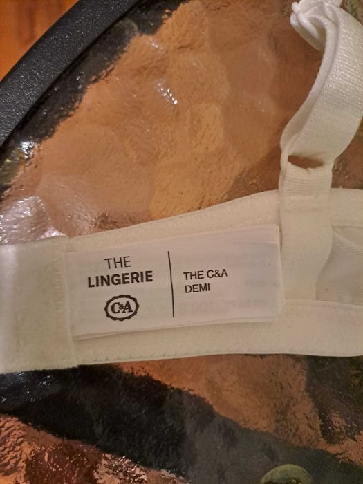 Sutien cu burete 85B C&A, Alb, Poliester, Elastan