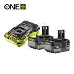 Ryobi-Set 2 acumulatori 5Ah+ incarcator  super charger
