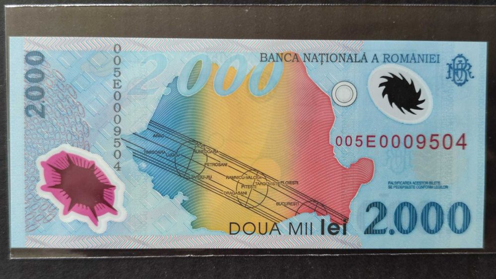 Colectie bancnote romanesti UNC; 1.000; 2.000; 5.000; 10.000 Lei