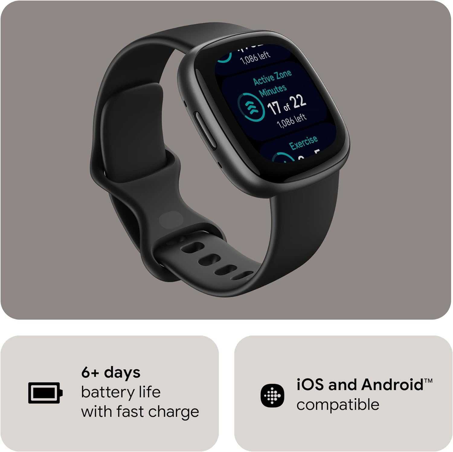 +CADOU Smartwatch/bratara sport Fitbit Versa 4 GPS/NFC |SIGILAT|