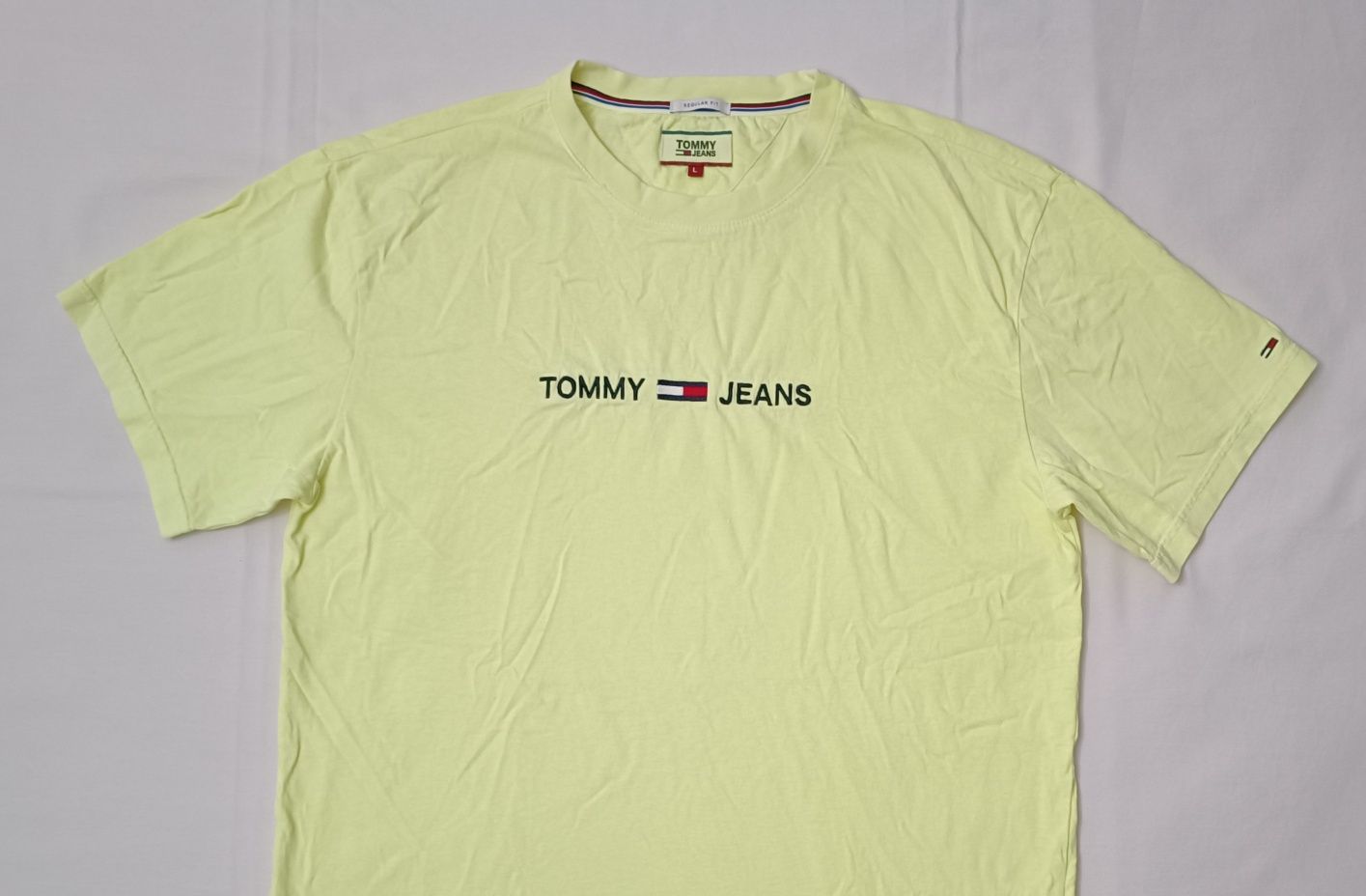 Tommy Jeans T-Shirt оригинална тениска L памучна фланелка