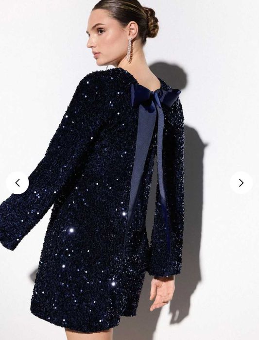 Нова празнична рокля Mohito тъмно син цвят