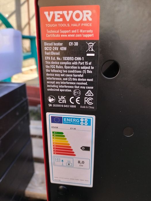 Дизелови сухи печки