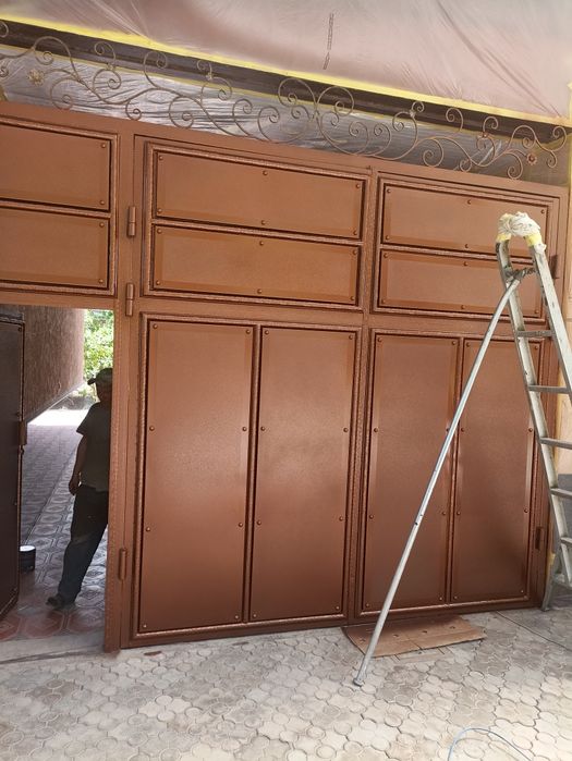 Ремонт покраска ворот дверей