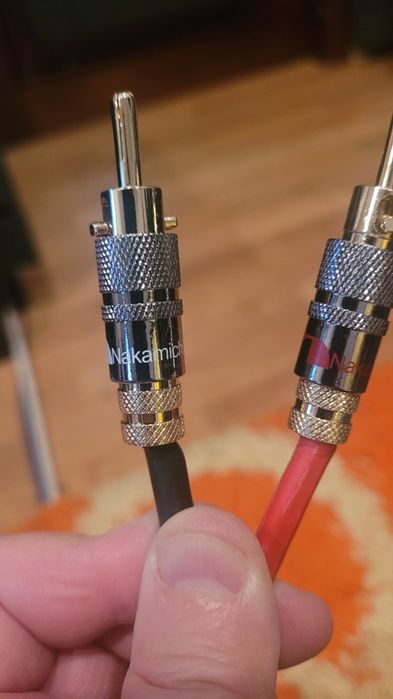 Cabluri boxe Naim NACA5 – 3m cu mufe originale pentru amplif. NAIM