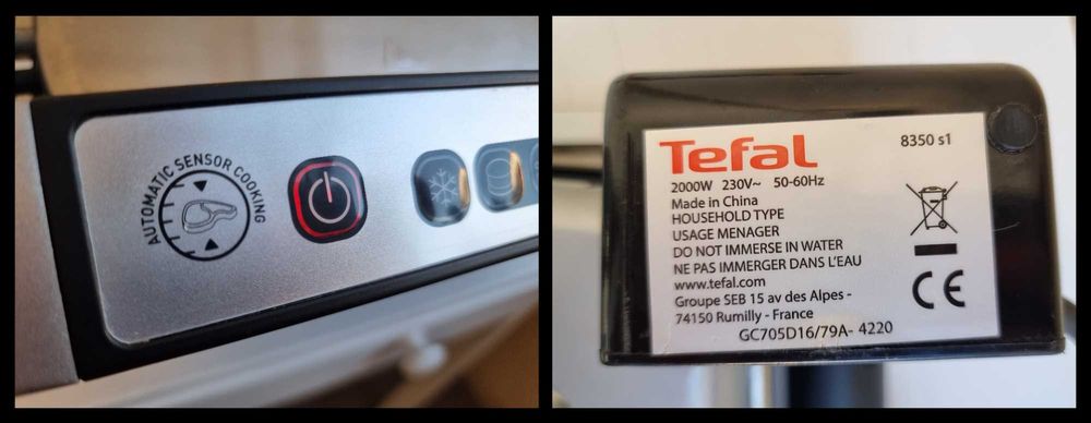 Gratar electric Tefal OptiGrill GC705D16, 2000W, Grill Tefal 8350 s1