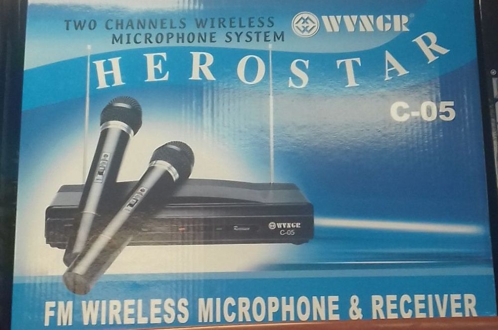 Set 2 microfoane C05, 10 m, emisie FM