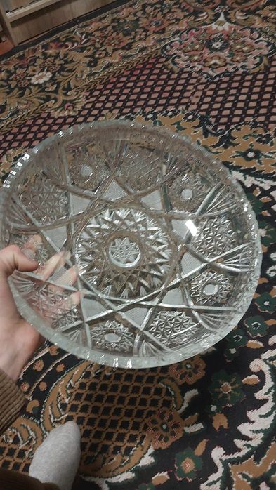 Original Chex va Rossiya kristall idishlar to‘plami – ideal holatda