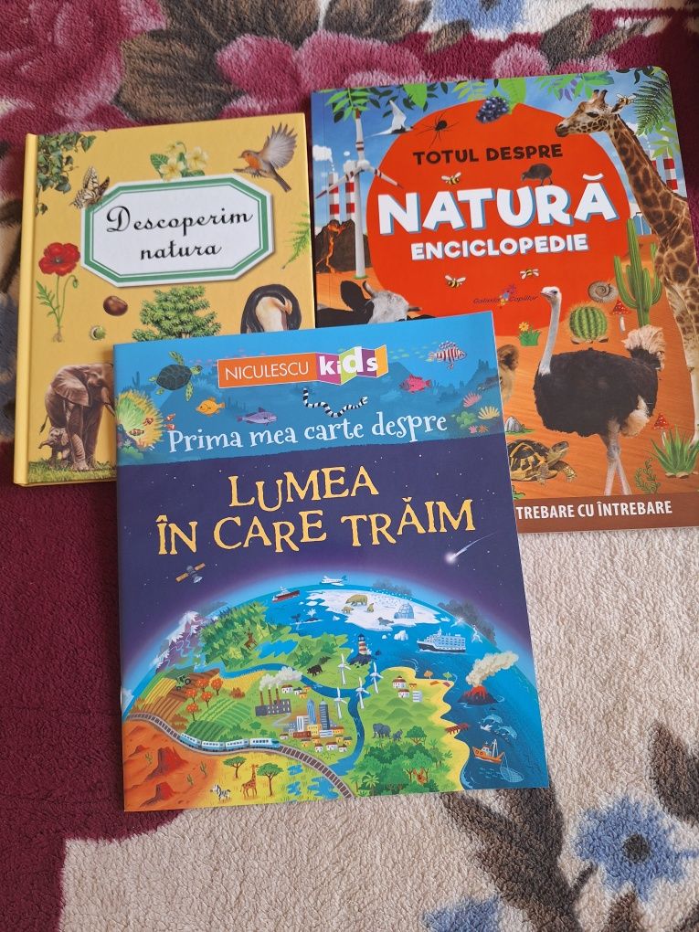 Cărți despre animale și natură, citite, în stare foarte bună