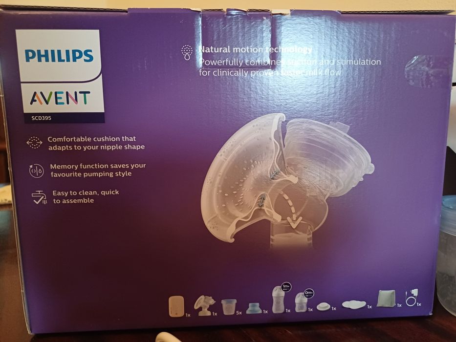 Единична електрическа помпа за кърма Avent Natural Motion SCD395