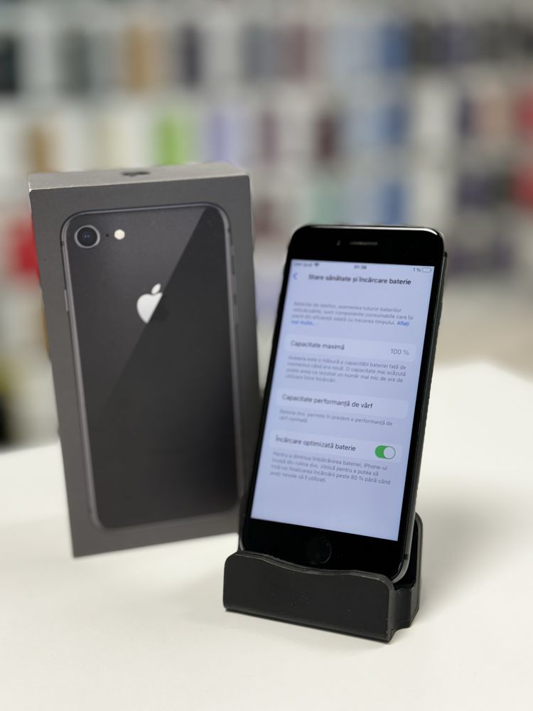 NOU iPhone 8 Gray 64/256 Gb 100% • Garantie 12 Luni - DOM-Mobile