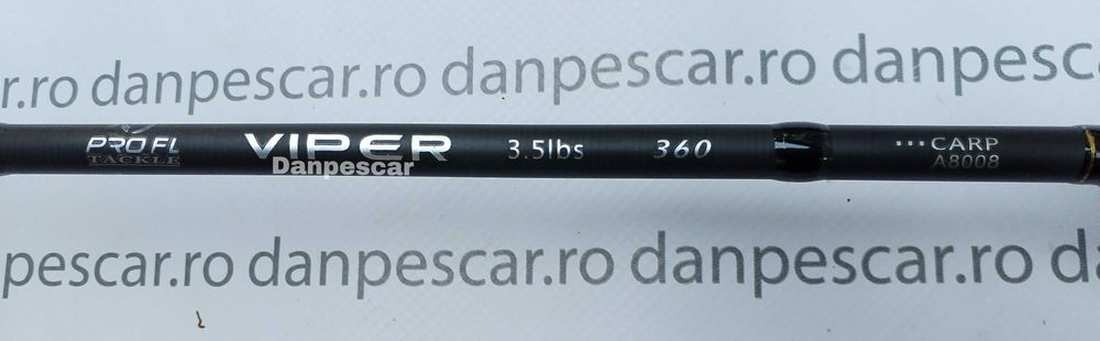 Lanseta PROFL VIPER Carp 3,6metri 3,5Lbs din 2 Bucati SLIM