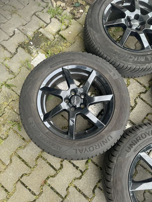 4 jante alu cu anvelope iarna tiguan 2016-2022 215/65/17 dot 2020