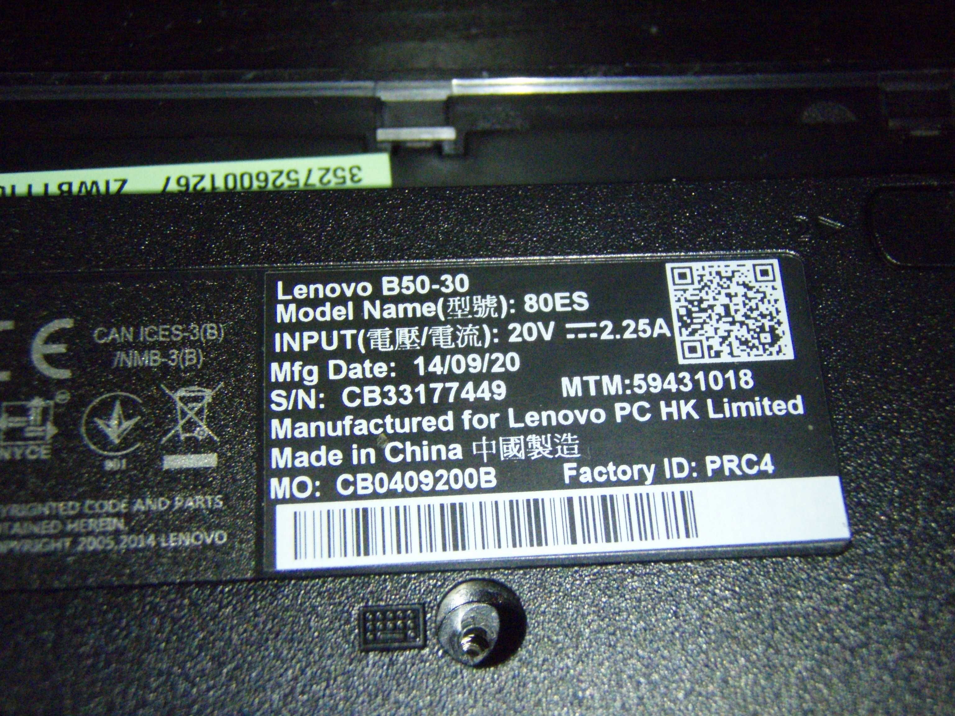 Dezmembrez Lenovo B50-30, placa de baza defecta