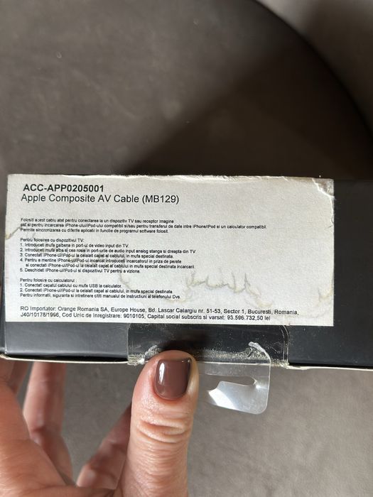 Cablu AV compozit APPLE