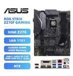 Placa baza Asus ROG Strix Z270F Gaming + procesor Intel G3930, 4GB RAM