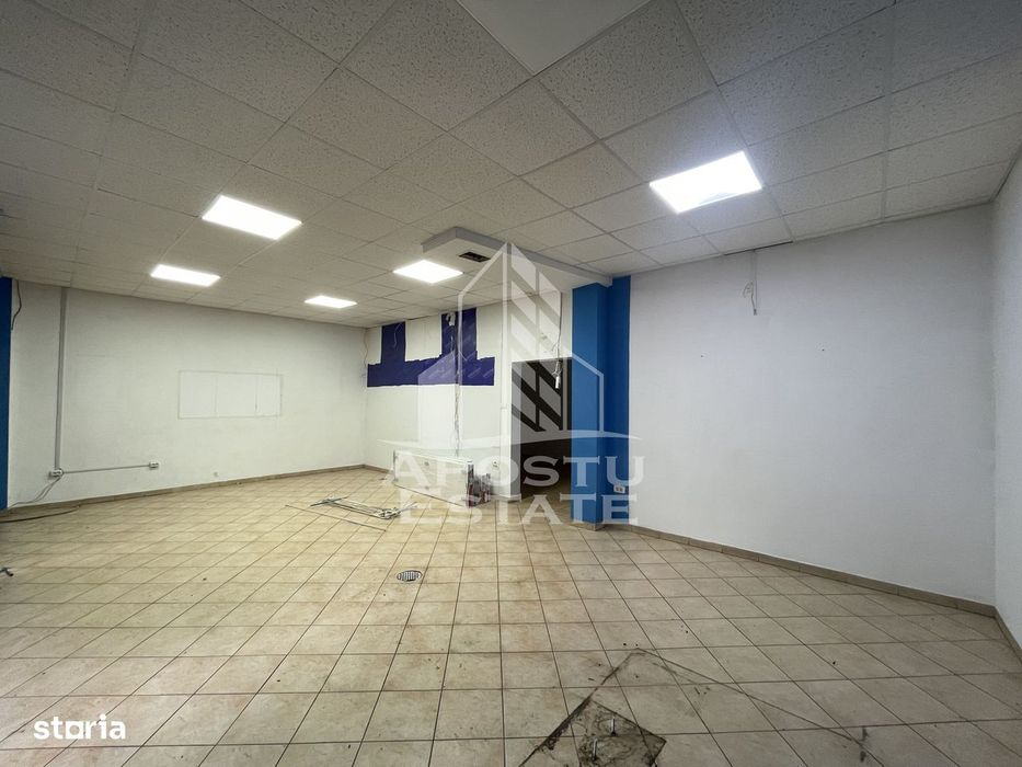 Spatiu comercial cu vad, 98 mp, langa Piata Aurora, zona Dambovita