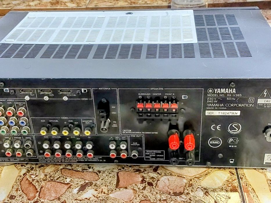 Amplificator DEFECT Yamaha RX-V365 5x 100w, Radio, HDMI, Optic, DSP
