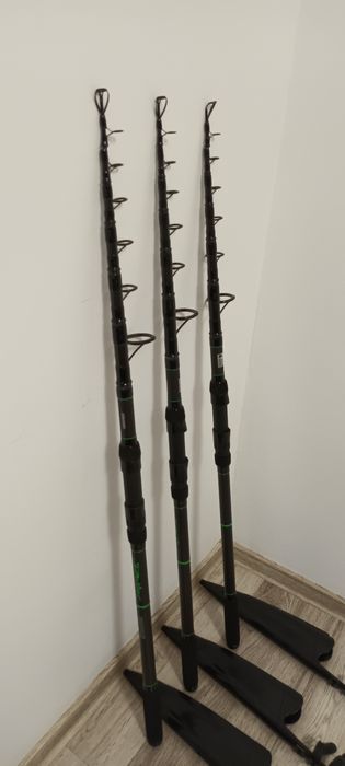 Set 3 Lansete Crap Robinhan Dexter 3.9m 3.75 LBS Carbon %