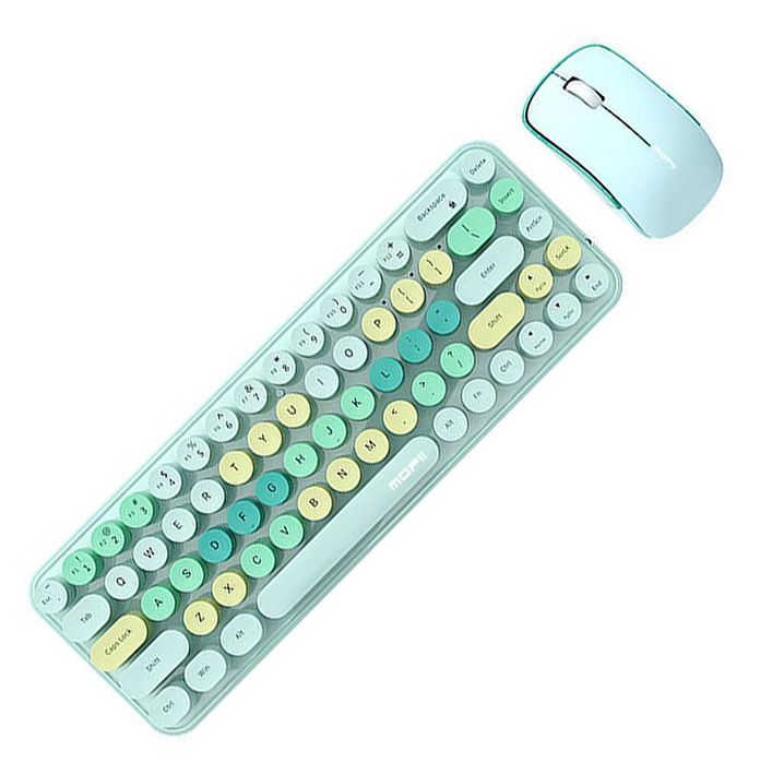 Комплект безжична клавиатура + мишка mofii bean 2.4g (green)