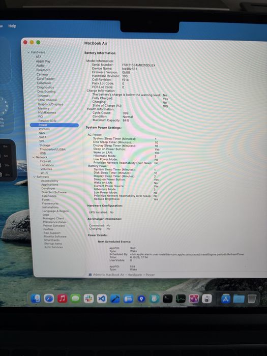 MacBook Air M2 13.6” 8GB RAM 256GB SSD
