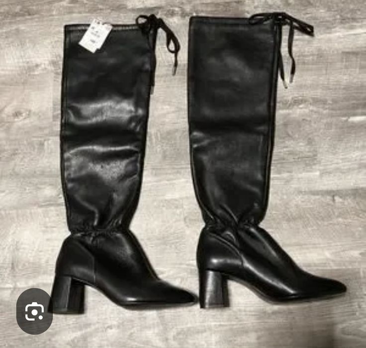 Cizme piele naturală 39 Zara