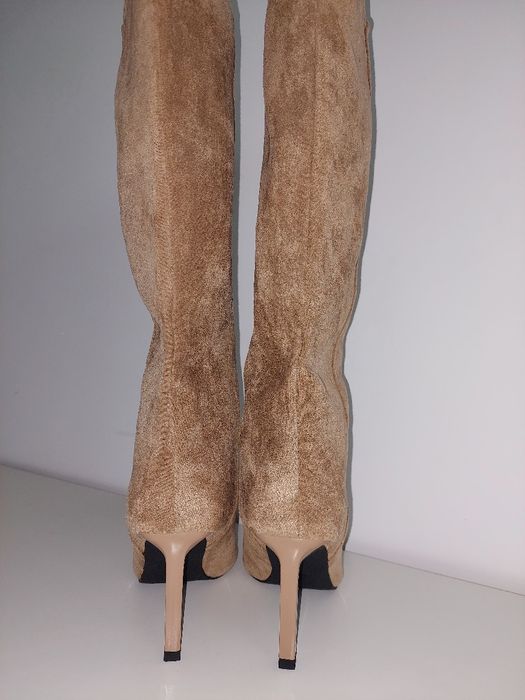 Велурени високи ботуши