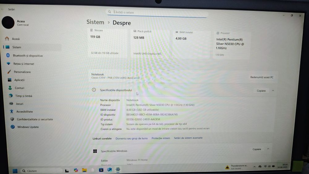 Notebook Classic PEAQ  C151V Nou in cutie