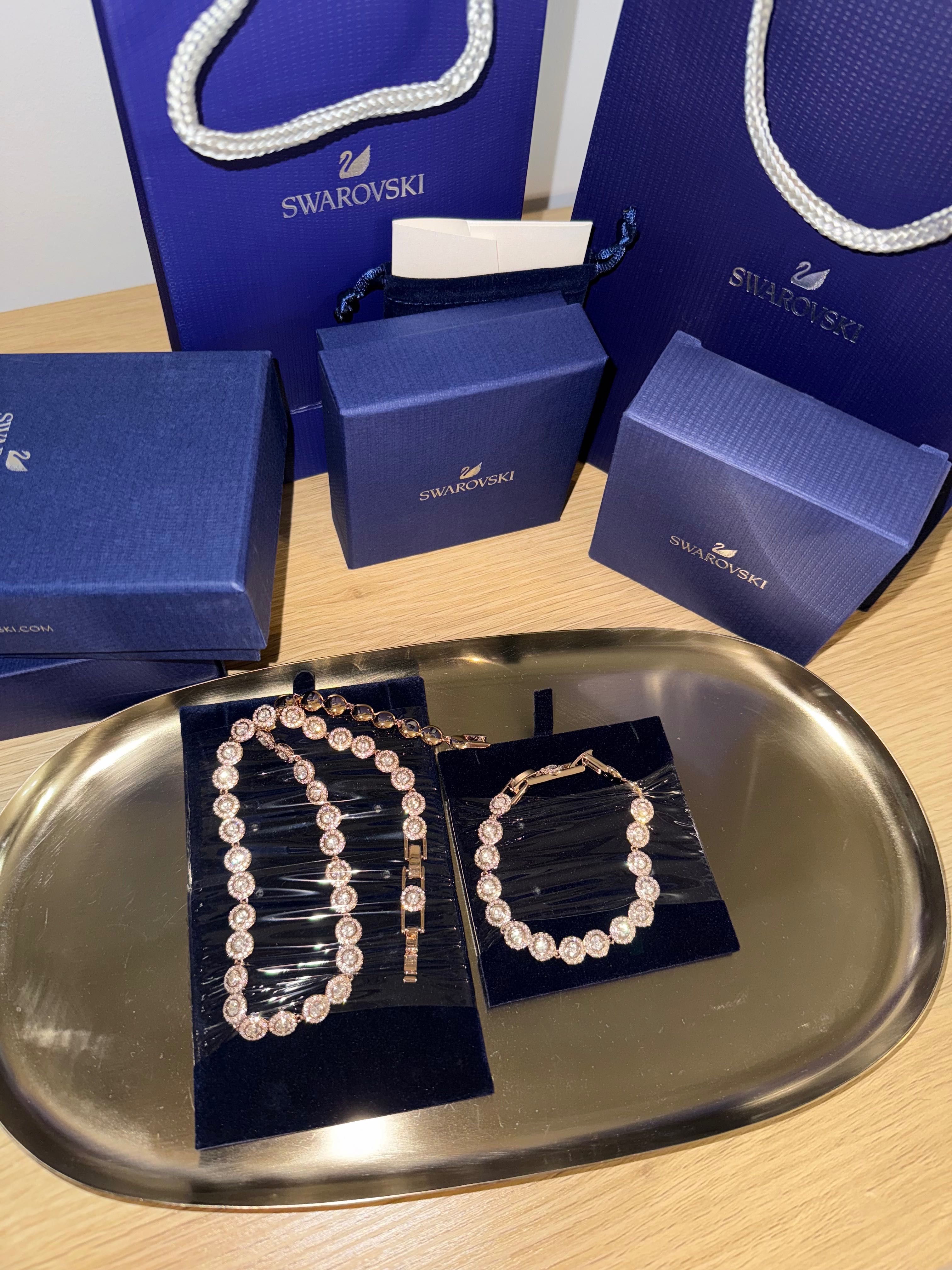 Set Swarovski Angelic Rosé brățară si colier