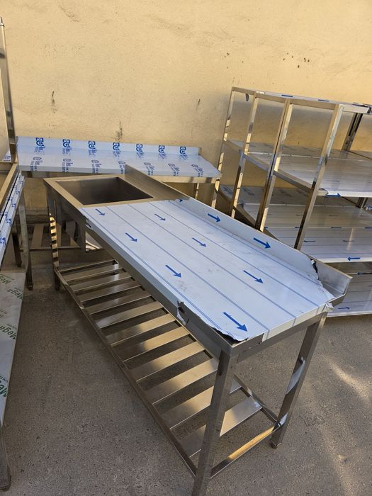 Мойка стол стеллаж