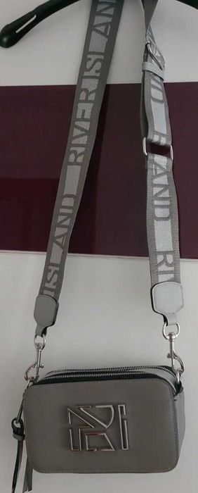 Geantă River Island  Gri – Camera Cross Body Bag