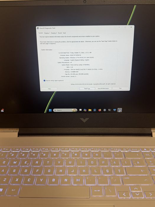 HP Victus 16 RTX 4060 NOU folosit 2 zile Garantie jumate 2027 i7-13620