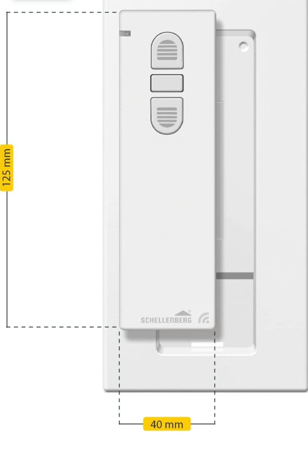 Schellenberg 20015 Transmițător manual radio 1 canal Alb