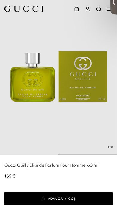 Gucci Guilty Elixir de Parfum Pour Homme, 60 ml nou sigilat