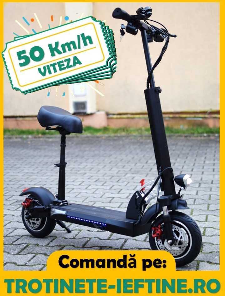 Curier /Livrator Glovo Tazz - Trotineta Electrica cu scaun, 70 Km NOUA