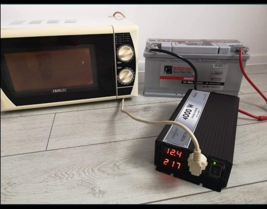 Invertor 12V/24V - 220V SINUS PUR panouri solare rulota unda pura casa