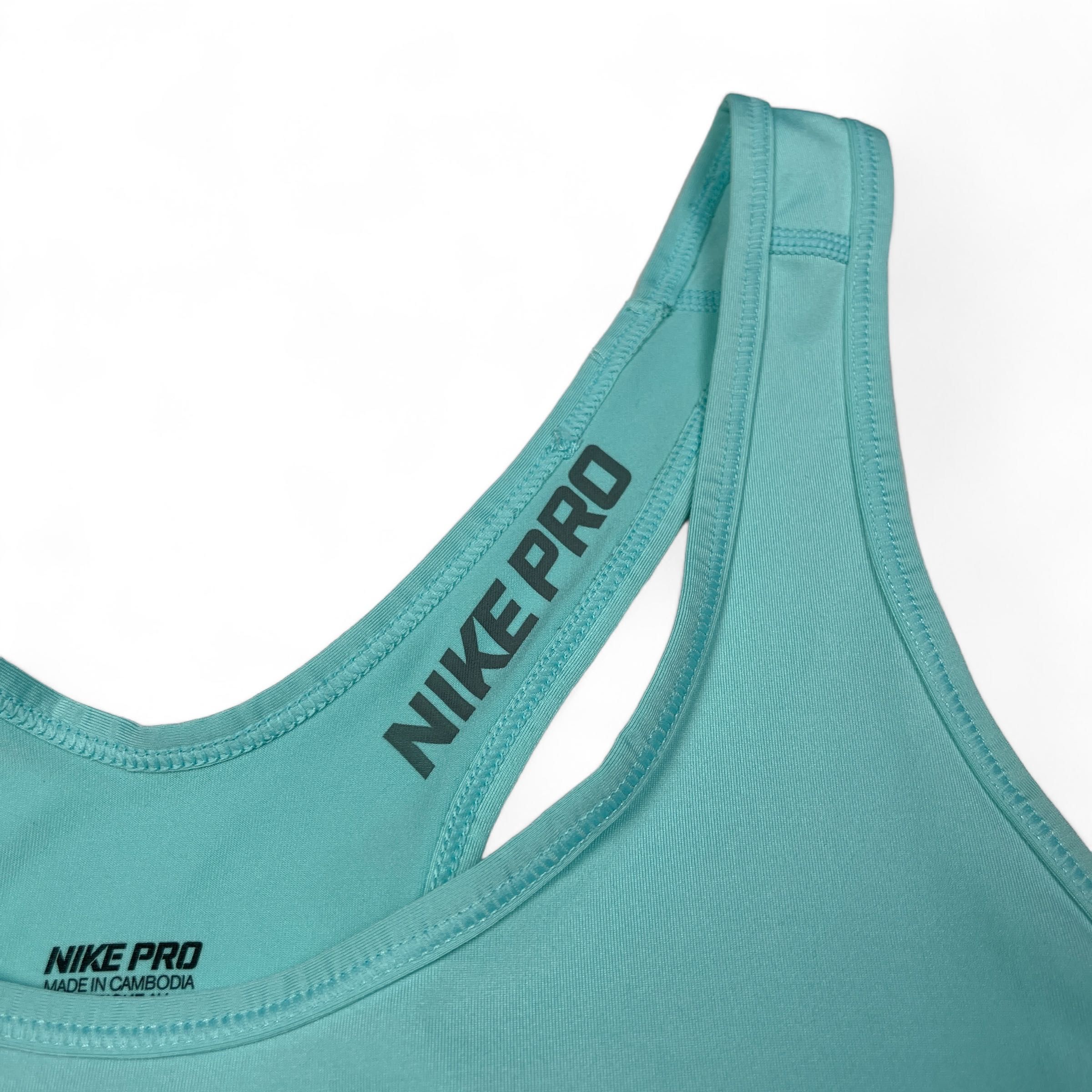 Дамски потник Nike Pro Tiffany Blue Running Tank Top