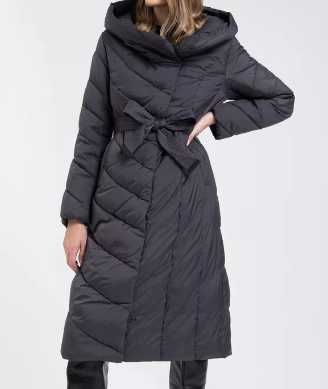 Длинный теплый красивый пуховик для высоких размер 48 (XL)