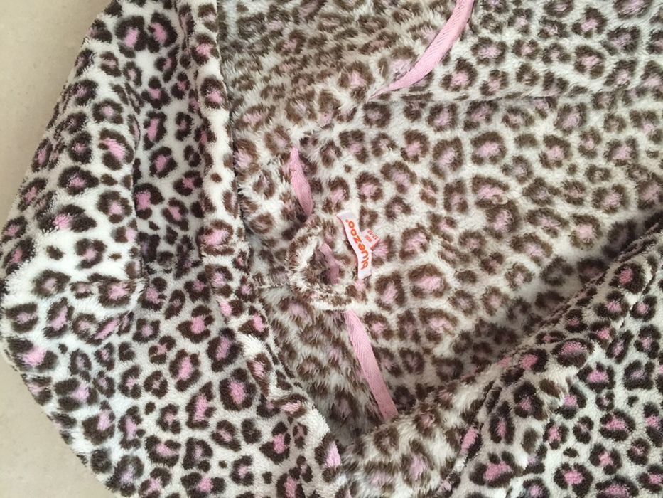 Пухен халатЛ и детски-104/110и116/122/128M&S;146/152-тигров