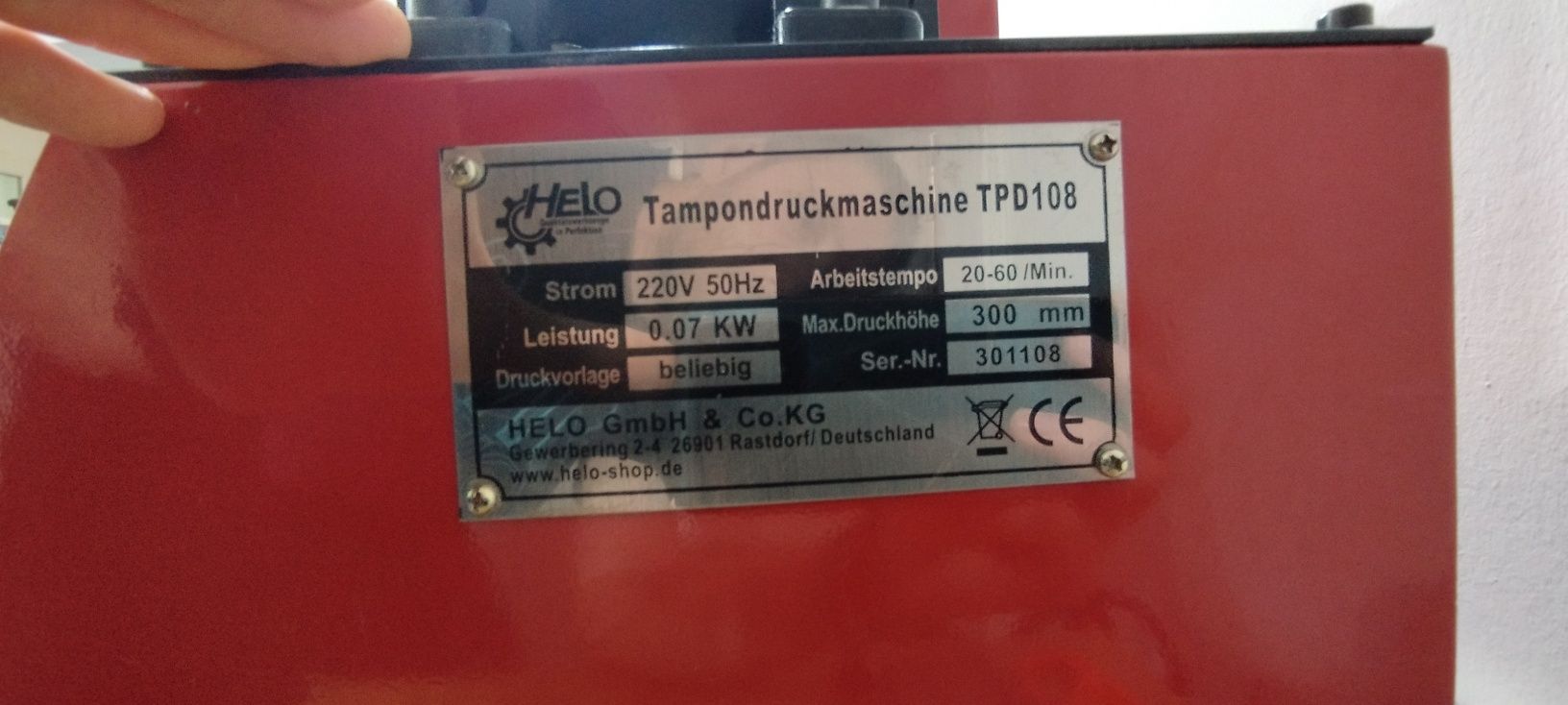 Tampograf electric
