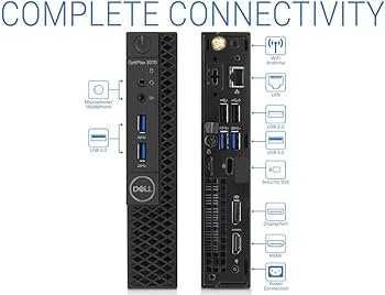 Sistem Mini PC Dell 3070 i3-9100T 128GB 4GB Windows 10 Sigilat Nou