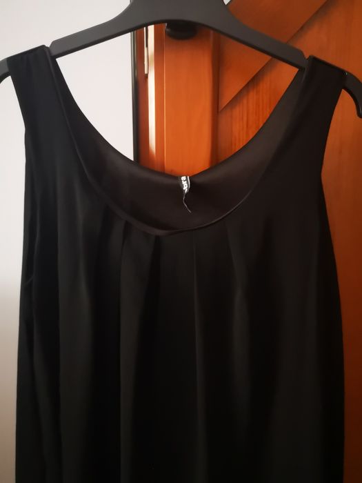 Zebra къса черна рокля