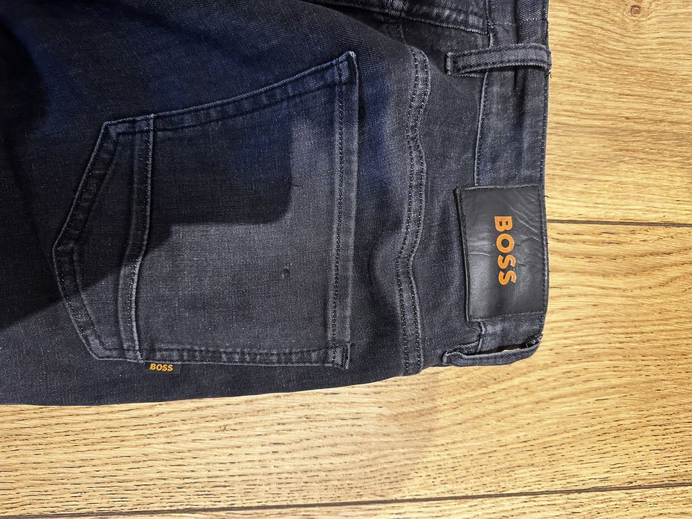 Blugi Jeans negrii Hugo BOSS slim fit