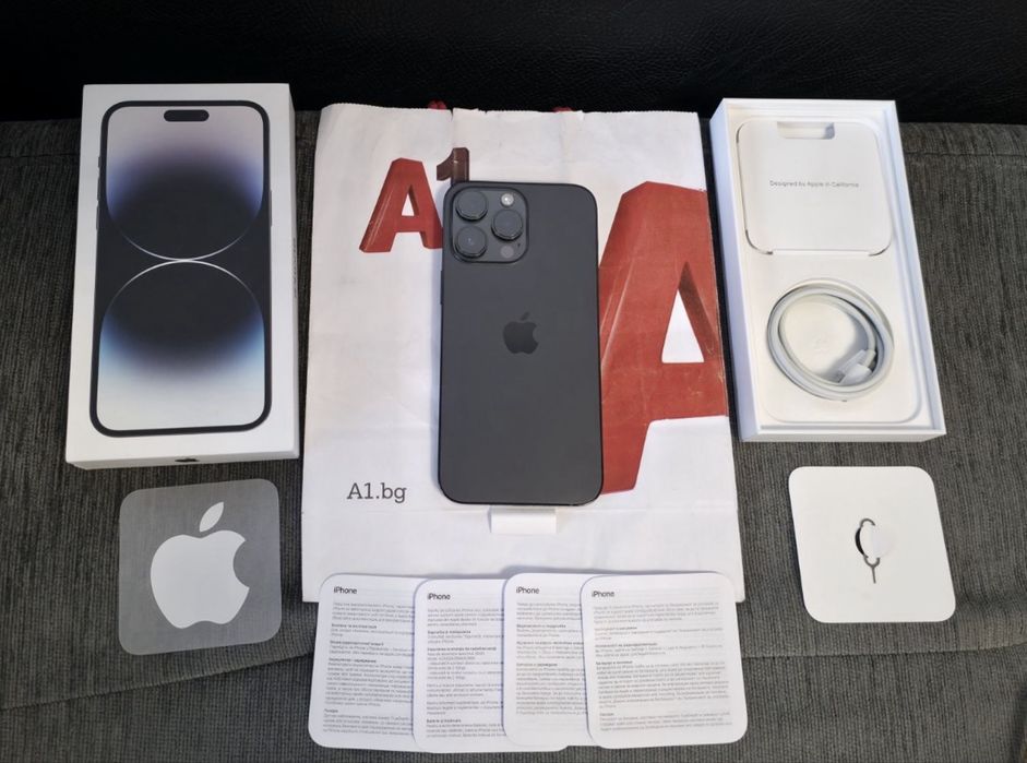 ^^^512GB iPhone 14 Pro Max A1 Гаранция 2024г. Space Black / Черен